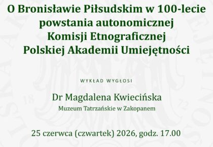 Posiedzenie Komisji Etnograficznej Polskiej Akademii Umiejętności, 25 czerwca