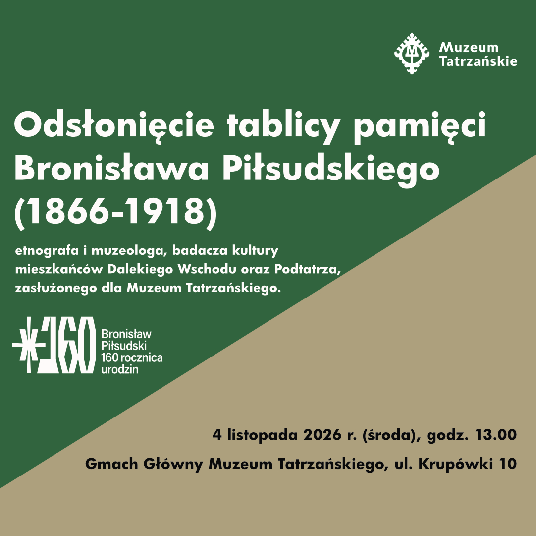 Odsłonięcie tablicy pamięci Bronisława Piłsudskiego – etnografa i muzeologa, 4 listopada