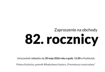 Uroczystość upamiętniająca 82. rocznicę rozstrzelania więźniów Palace, 28 maja