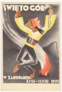 Pocztówka Święto Gór w Zakopanem, 4 sierpnia do 11 sierpnia 1935 roku
