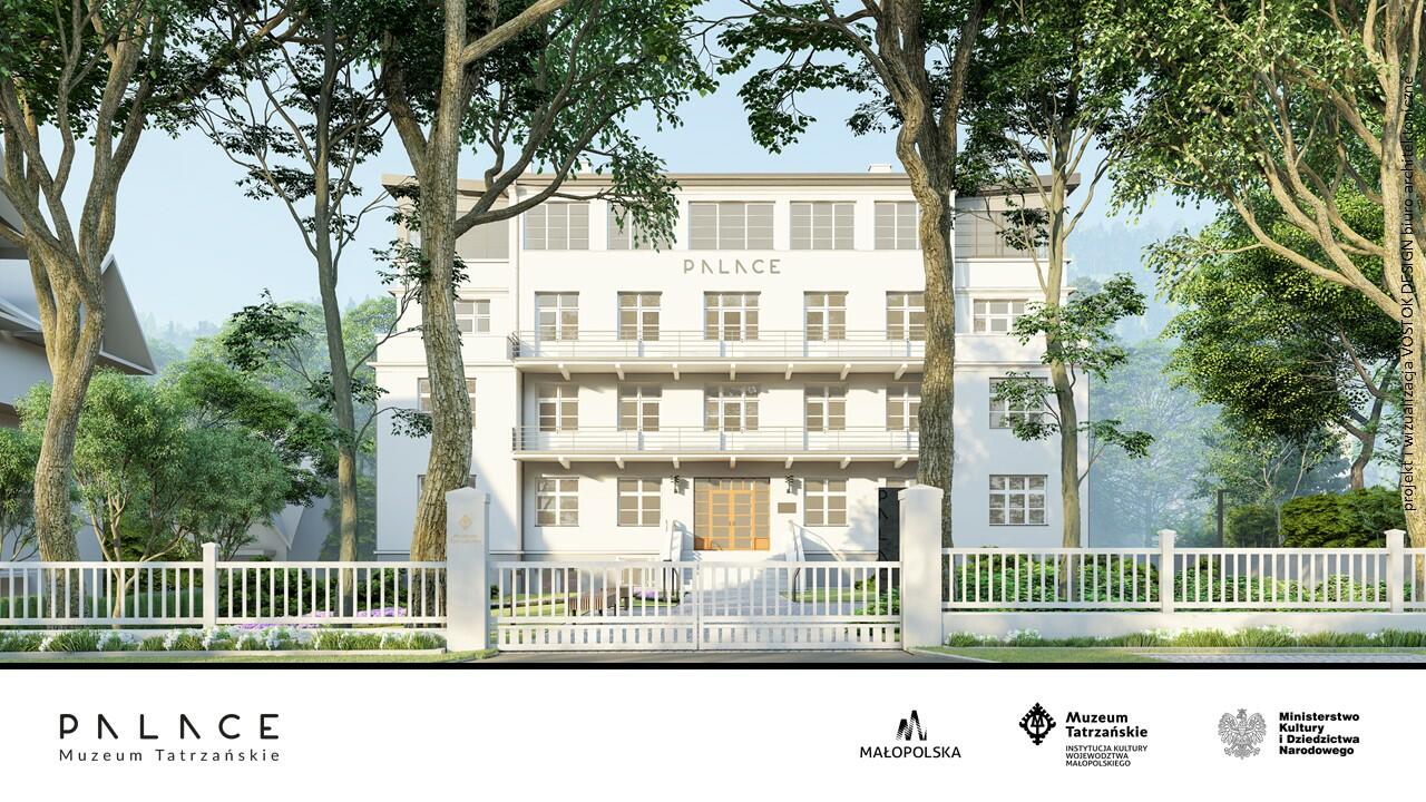 wizualizacje budynku Palace po zakończeniu prac remontowo – konserwatorskich