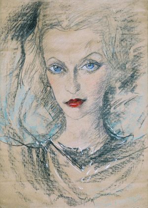 portret marii zarotynskiej, pastele