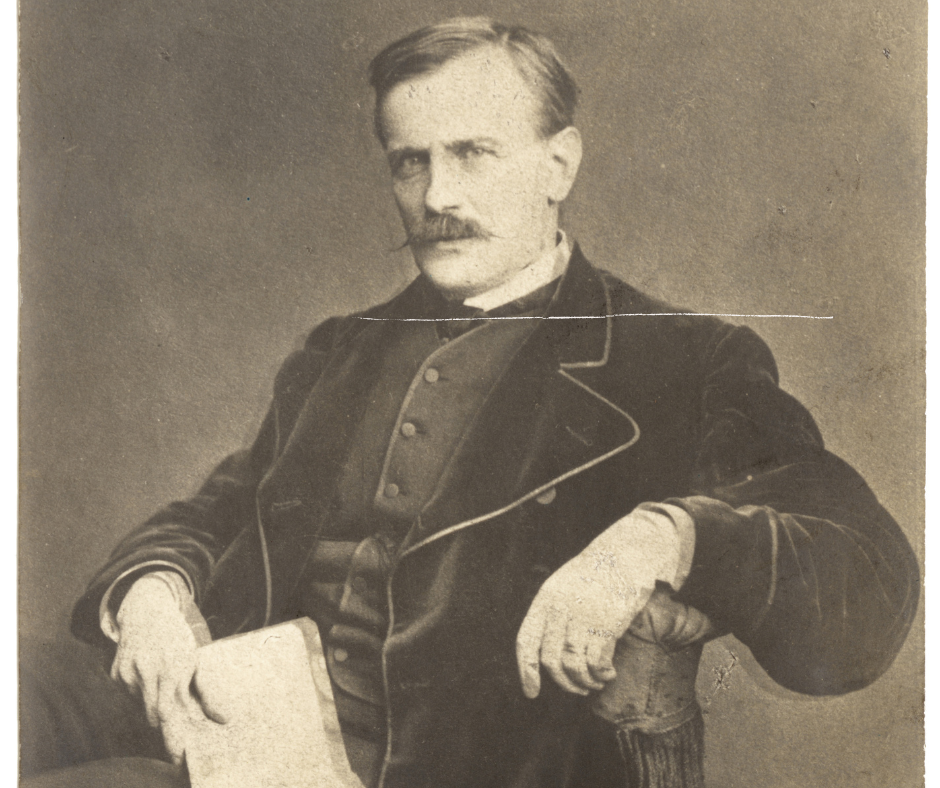 Stara czarnobiała fotografia przedstawiająca Tytusa Chałubińskiego, pochodząca ze zbiorów Muzeum Tatrzańskiego.
