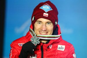 Kamil Stoch z medalem Mistrzostw Świata FIS w Seefeld 2019