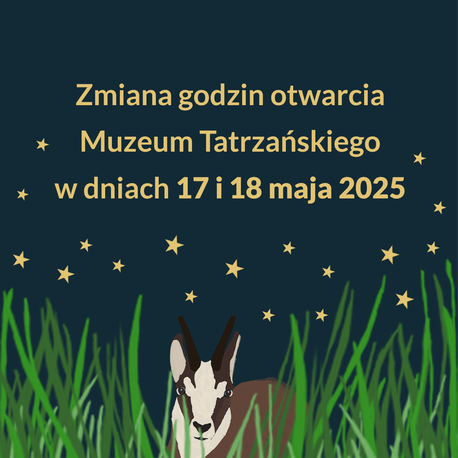 Zmiana godzin otwarcia Muzeum Tatrzańskiego w dniach 17 i 18 maja 2025