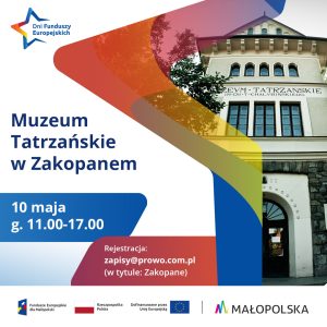 Muzeum Tatrzańskie na Dniach Funduszy Europejskich, 10-11 maja.