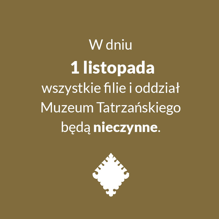 W dniu 1 listopada wszystkie nasze filie i odział są zamknięte.