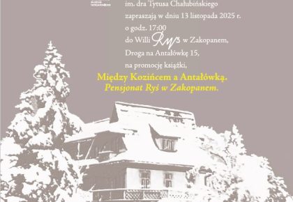 Promocja książki pt.: „Między Kozińcem a Antałówką. Pensjonat Ryś”, 13 listopada